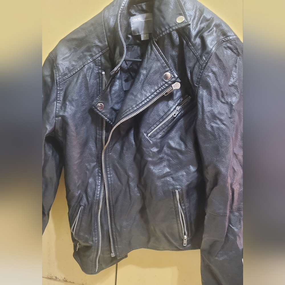 Small ASOS leather jacket